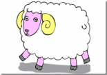 A sheep from ESL KidStuff