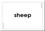 The word 'sheep'